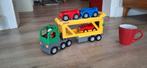Duplo autotransport met 3 auto's en chauffeur, Kinderen en Baby's, Speelgoed | Duplo en Lego, Ophalen, Zo goed als nieuw, Duplo
