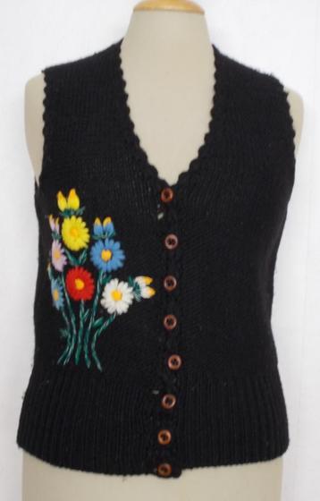 Folklore/Trachten 100% wollen gilet/vestje van Shetland! M beschikbaar voor biedingen