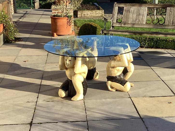 Antieke salontafel, Antiek en Kunst, Antiek | Meubels | Tafels, Ophalen of Verzenden