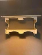 Mooi groot houten zwaar brocant houten wandrek, Ophalen