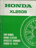 Honda XL250 S shop manual (3141z) motor, Ophalen of Verzenden, Honda