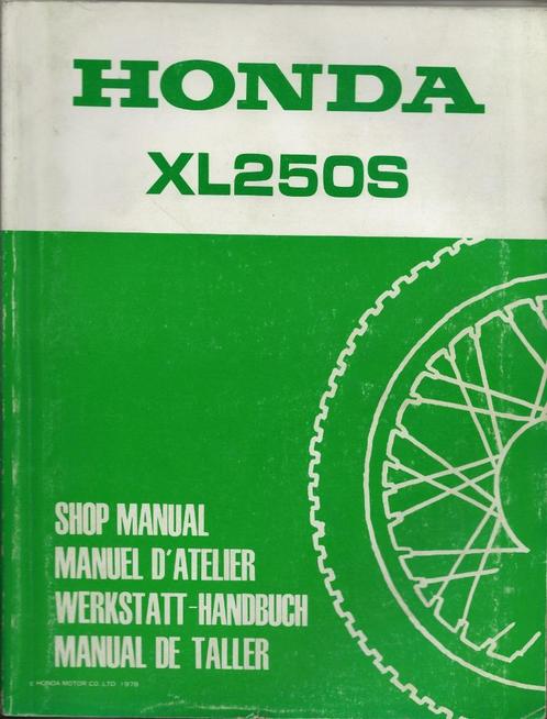 Honda XL250 S shop manual (3141z) motor, Motoren, Handleidingen en Instructieboekjes, Honda, Ophalen of Verzenden