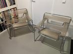 2x zeldzame Vintage Breuer Wassily B3 Stoel spaghetti design, Huis en Inrichting, Fauteuils, Ophalen