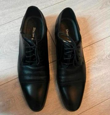 Heren schoenen van Dune Londen in zwart leder (42) beschikbaar voor biedingen