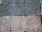 betontegels wit (ong15 m2) en blauw/ grijs(ong7,5m2), Tuin en Terras, Ophalen, Gebruikt, Beton, Terrastegels