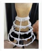 Hoepel onderrok Crinoline wit of zwart, bijz. kleding jurk, Antiek en Kunst, Antiek | Kleding en Accessoires, Ophalen of Verzenden