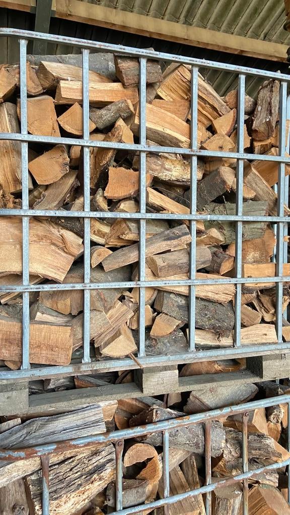 Haardhout stookhout brandhout eik beuk, Tuin en Terras, 6 m³ of meer, Ophalen, Eikenhout, Blokken