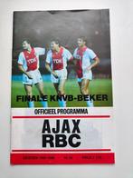 AJAX -RBC Finale KNVB Beker seizoen 1985-1986 28-5-1986, Verzenden, Zo goed als nieuw, Ajax