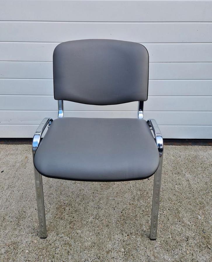 10 x Vergaderstoelen grijs kantoor kantine stoelen horeca, Huis en Inrichting, Stoelen, Zo goed als nieuw, Vijf, Zes of meer stoelen