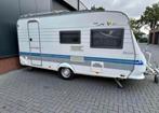 Hobby caravan Easy Deluxe, luxe voortent, luifel en inboedel, Caravans en Kamperen, Kachel, Hobby, Treinzit, Particulier