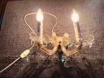 Vintage Marie Therese Stijl Wandlamp, Ophalen, Gebruikt, Glas, Vintage brocante