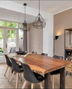 2x Hanglamp Diamant Vorm - Industrieel Design, Ophalen, Zo goed als nieuw, Metaal, Minder dan 50 cm