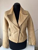 Leren jas van Transmission maat L / M, Verzenden, Zo goed als nieuw, Maat 38/40 (M), Beige