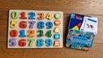 Puzzels, cijferpuzzel en vormen puzzel, Ophalen of Verzenden, Zo goed als nieuw, 2 tot 4 jaar, Van hout