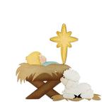 snijmallen kindje in kribbe, schaap en grote ster NIEUW, Hobby en Vrije tijd, Ophalen of Verzenden, Nieuw, Kerst, Pons of Mal