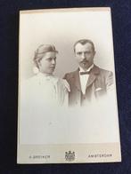 CDV, Man/Vrouw, Albert Greiner, Amsterdam, Carte de Visite, Ophalen of Verzenden, Voor 1940, Gebruikt, Foto