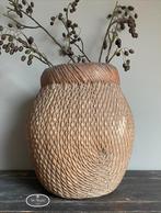 Oude rieten mand vismand gevlochten stoer sober landelijk, Verzenden, Nieuw