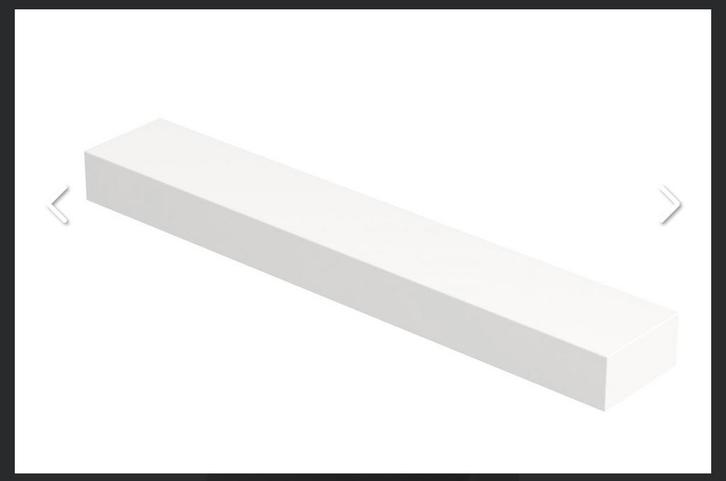 Ink Easy Fonteinplateau 120cm - Mat Wit, Huis en Inrichting, Badkamer | Badkamermeubels, Nieuw, Overige typen, 100 tot 150 cm