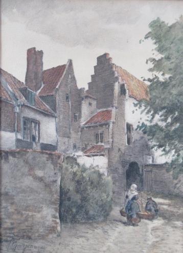 J.J. Garjeanne (1860-1930): Kuiperspoort Middelburg, c. 1885 beschikbaar voor biedingen