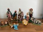 Kerststal figuren set vintage Fontanini Italy papier-maché, Antiek en Kunst, Ophalen of Verzenden