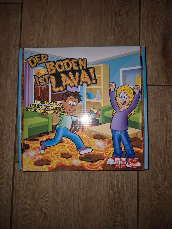 De Vloer is Lava! (Duits) - Nieuw in doos, Hobby en Vrije tijd, Gezelschapsspellen | Bordspellen, Ophalen of Verzenden