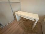 Hollywood Tafel/Bureau IKEA met Glasplaat, 100 tot 150 cm, Ophalen of Verzenden, Minder dan 100 cm, Glas