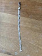 Zilveren gevlochten armband, Ophalen of Verzenden, Zo goed als nieuw, Zilver, Zilver