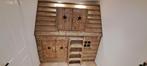 Uniek houten kinderbed stapelbed/halfhoogslaper en bureau, Kinderen en Baby's, Kinderkamer | Stapelbedden en Hoogslapers, Ophalen
