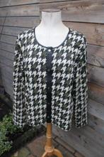 Vest zwart/ beige/ oker Norah mt 48 drukknoop, Norah, Zo goed als nieuw, Maat 46/48 (XL) of groter, Zwart