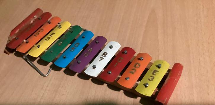 Vintage 10-tonen Xylofoon, Antiek en Kunst, Antiek | Speelgoed, Ophalen of Verzenden