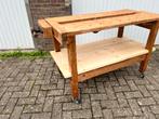 Antieke Werkbank met Bankschroef, Ophalen of Verzenden, Gebruikt, 120 tot 170 cm, Bankschroef