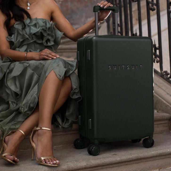 ✅ SUITSUIT Mystique Green koffer 76 cm - NIEUW, Sieraden, Tassen en Uiterlijk, Koffers, Nieuw, Hard kunststof, 70 cm of meer, 45 tot 55 cm