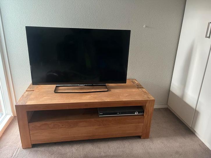 Teakhouten TV Meubel, Huis en Inrichting, Kasten | Televisiemeubels, Minder dan 100 cm, 100 tot 150 cm, 50 tot 75 cm, Teakhout