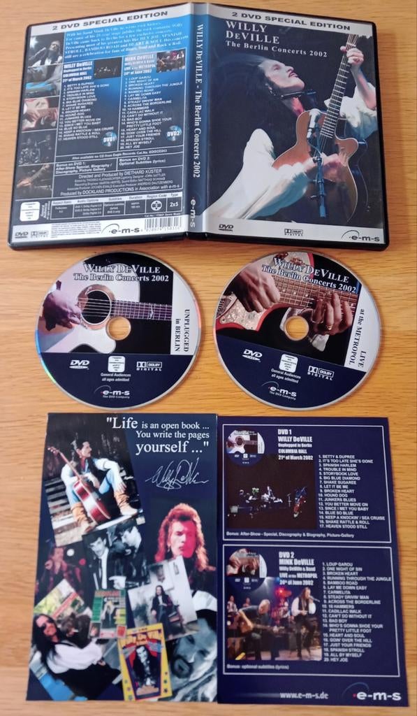 Willy DeVille - Berlin Concerts 2002 (2 DVD), Ophalen of Verzenden