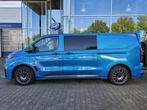 Ford e-Transit Custom DC 320 L2 MS-RT 280pk electric | Dubbe, Automaat, Achterwielaandrijving, Blauw, 470 min
