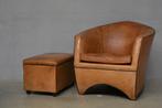 Bart van Bekhoven schapenleer, Huis en Inrichting, Fauteuils, Ophalen, Gebruikt, Minder dan 75 cm, Leer