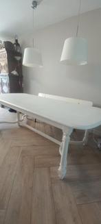 Lange eettafel te koop wegens inkrimping van het gezin, Gebruikt, 200 cm of meer, Landelijk, Vijf personen of meer