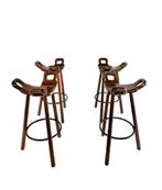 Set van 4 vintage ‘Marbella’ barkrukken, Conoform ‘60, Huis en Inrichting, Barkrukken, Met voetsteun, 60 tot 90 cm, Ophalen of Verzenden