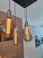 Hele mooie lampen 6x smoked glas, Ophalen of Verzenden, Zo goed als nieuw, Glas, Minder dan 50 cm