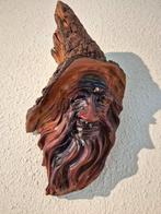 Grandalf Hout Gestoken Wandbeeld, Ophalen of Verzenden, Gebruikt, Beeldje of Buste