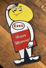 ESSO mannetje - druppel  reclamebord +- 40x20 cm  kunststof, Verzamelen, Ophalen of Verzenden, Zo goed als nieuw, Auto's