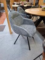 6 Nieuwe ArmStoelen, Draaibaar, Antraciet, Clint H&H, Huis en Inrichting, Stoelen, Ophalen, Nieuw, Metaal, Grijs