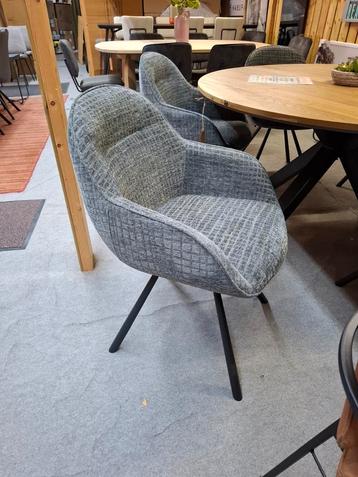 6 Nieuwe ArmStoelen, Draaibaar, Antraciet, Clint H&H beschikbaar voor biedingen