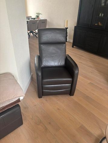 Relaxfauteuil handmatig zwart lederen bekleding zgan beschikbaar voor biedingen