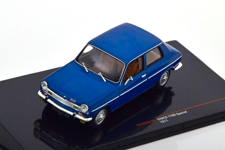 Simca 1100 1971 Blauw Schaal 1/43 Ixo Models IXOCLC495N, Hobby en Vrije tijd, Modelauto's | 1:43, Nieuw, Auto, Overige merken