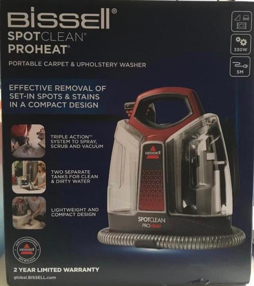Te huur: Bissell SpotClean Proheat 36988 vlekkenreiniger, Doe-het-zelf en Verbouw, Reinigingsmachines, Zo goed als nieuw, Overige typen