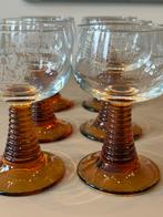 Set van 6 vintage wijnglazen – Gustav Adolf Schmitt, Ophalen of Verzenden, Zo goed als nieuw, Overige typen