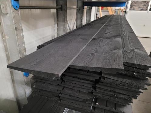 Potdeksel rabat zwart gespoten, Doe-het-zelf en Verbouw, Hout en Planken, Nieuw, Plank, Vuren, 300 cm of meer, Minder dan 25 mm