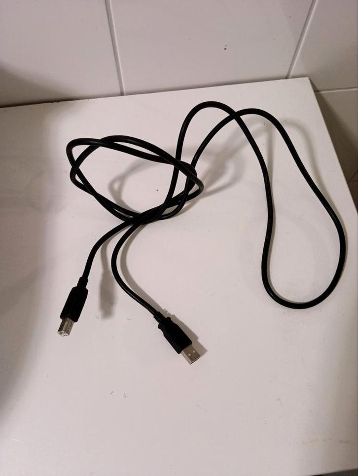 USB 2.0 Printerkabel Zwart 180 cm Hoge Kwaliteit Afgeschermd, Computers en Software, Printerbenodigdheden, Nieuw, Printerkabel
