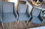 Eetkamerstoelen, Huis en Inrichting, Stoelen, Ophalen, Drie, Zo goed als nieuw, Stof